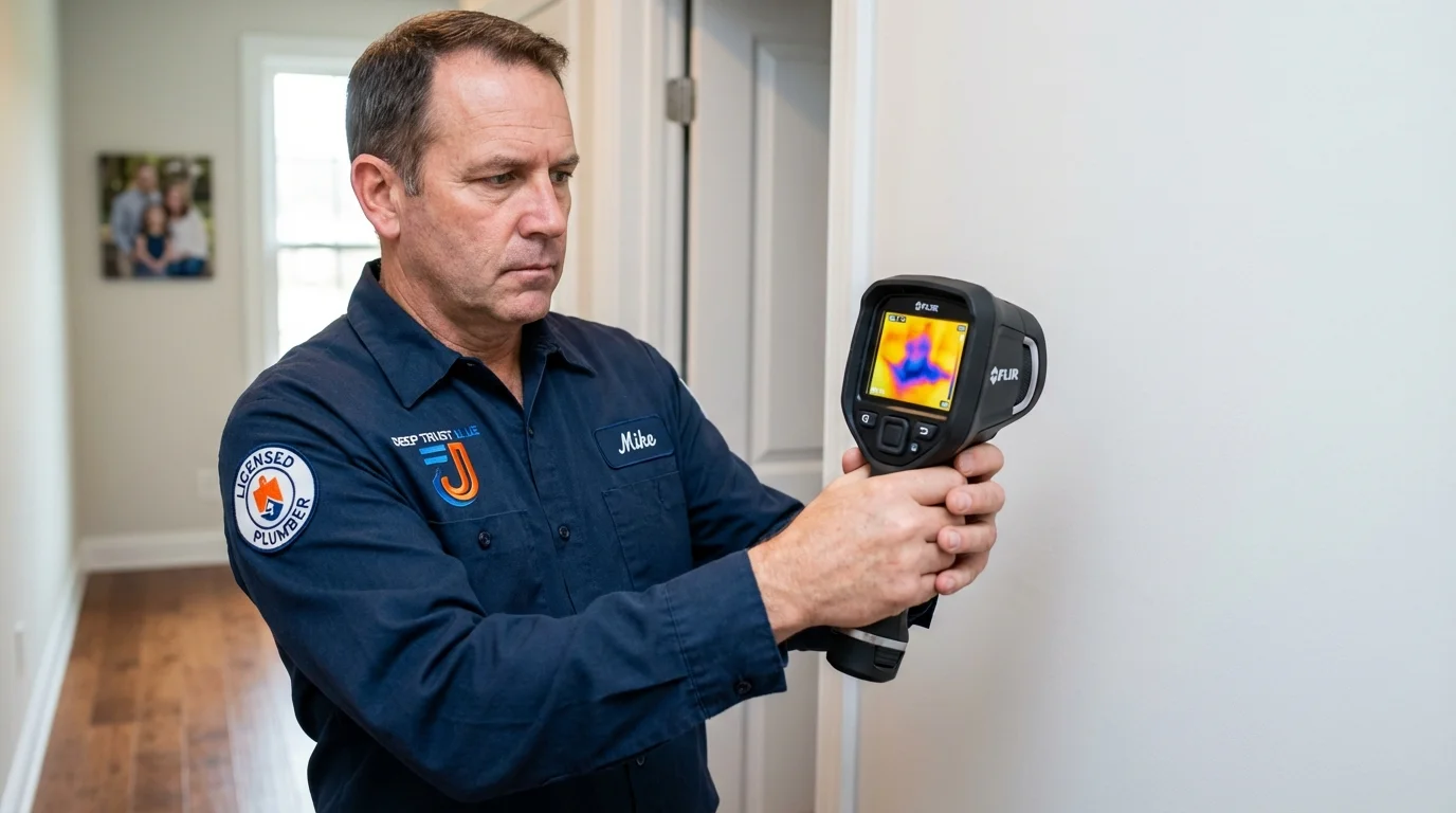 Thermal imaging leak detection by Johns Plumbing LLC in Peterborough